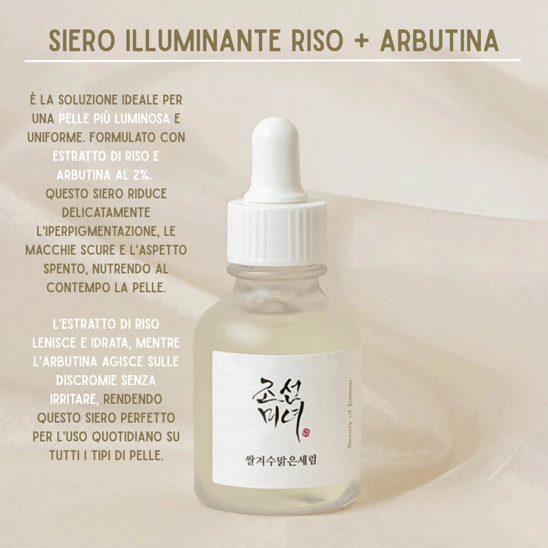 BEAUTY OF JOSEON - SIERO ILLUMIINANTE RISO E ARBUTINA