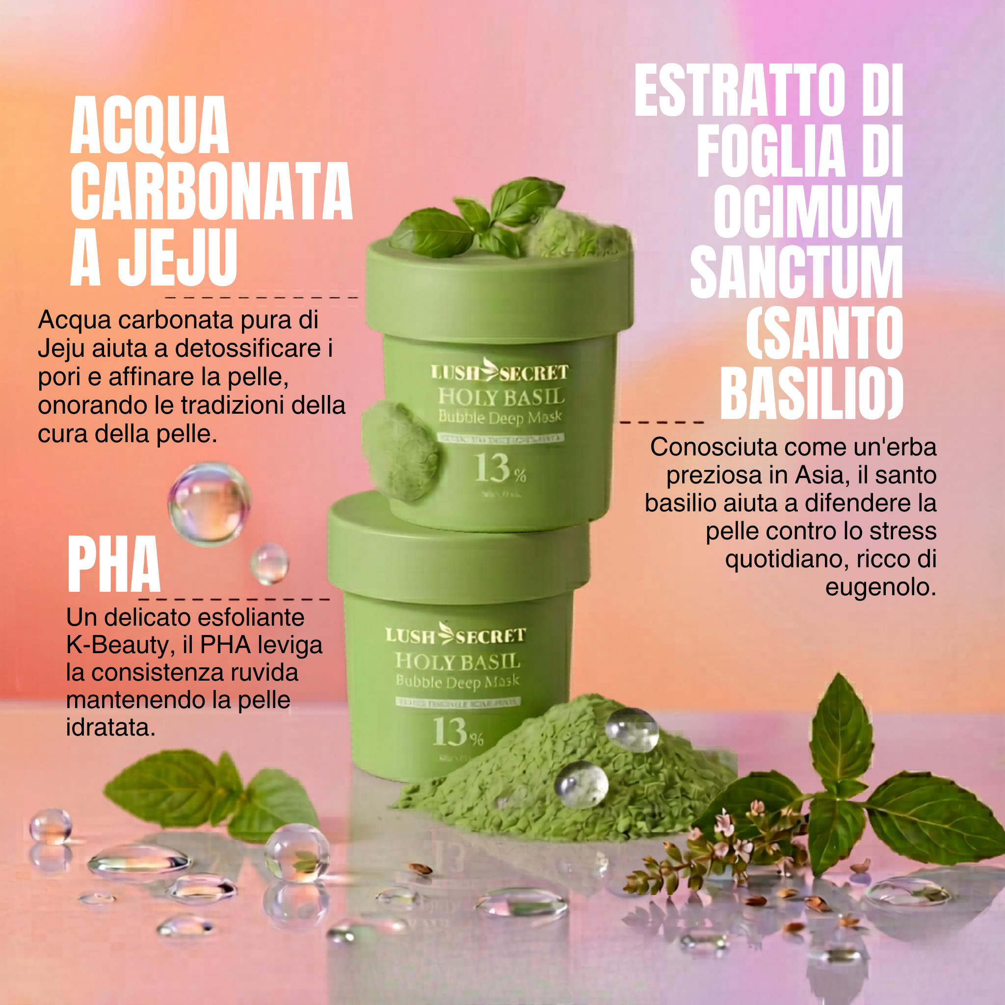 Holy Basil Bubble Deep Mask™