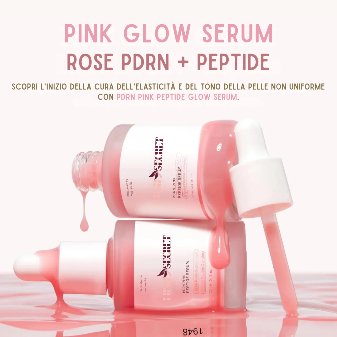 PINK GLOW SERUM Rose PDRN + Peptide