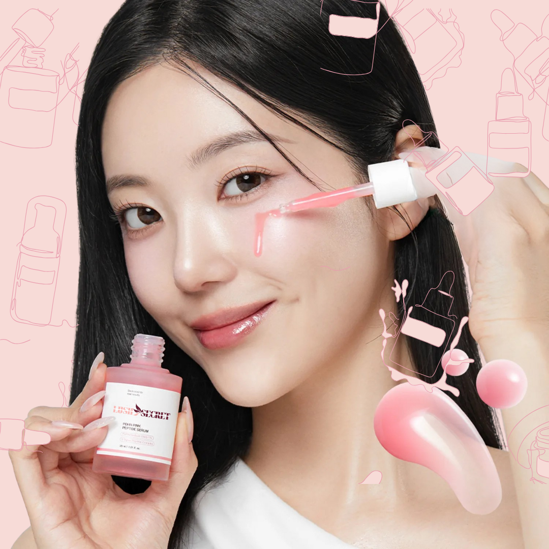 PINK GLOW SERUM Rose PDRN + Peptide