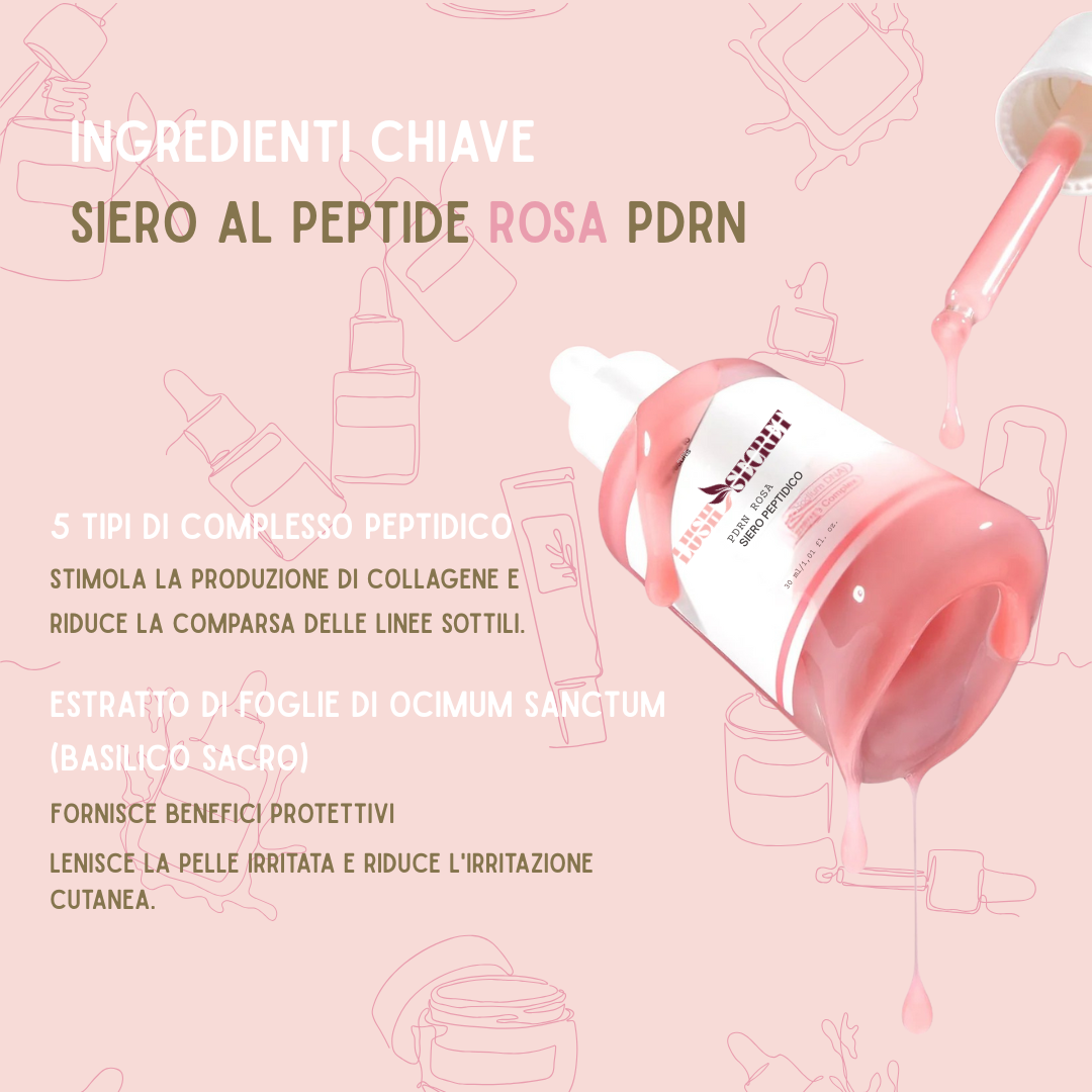 PINK GLOW SERUM Rose PDRN + Peptide